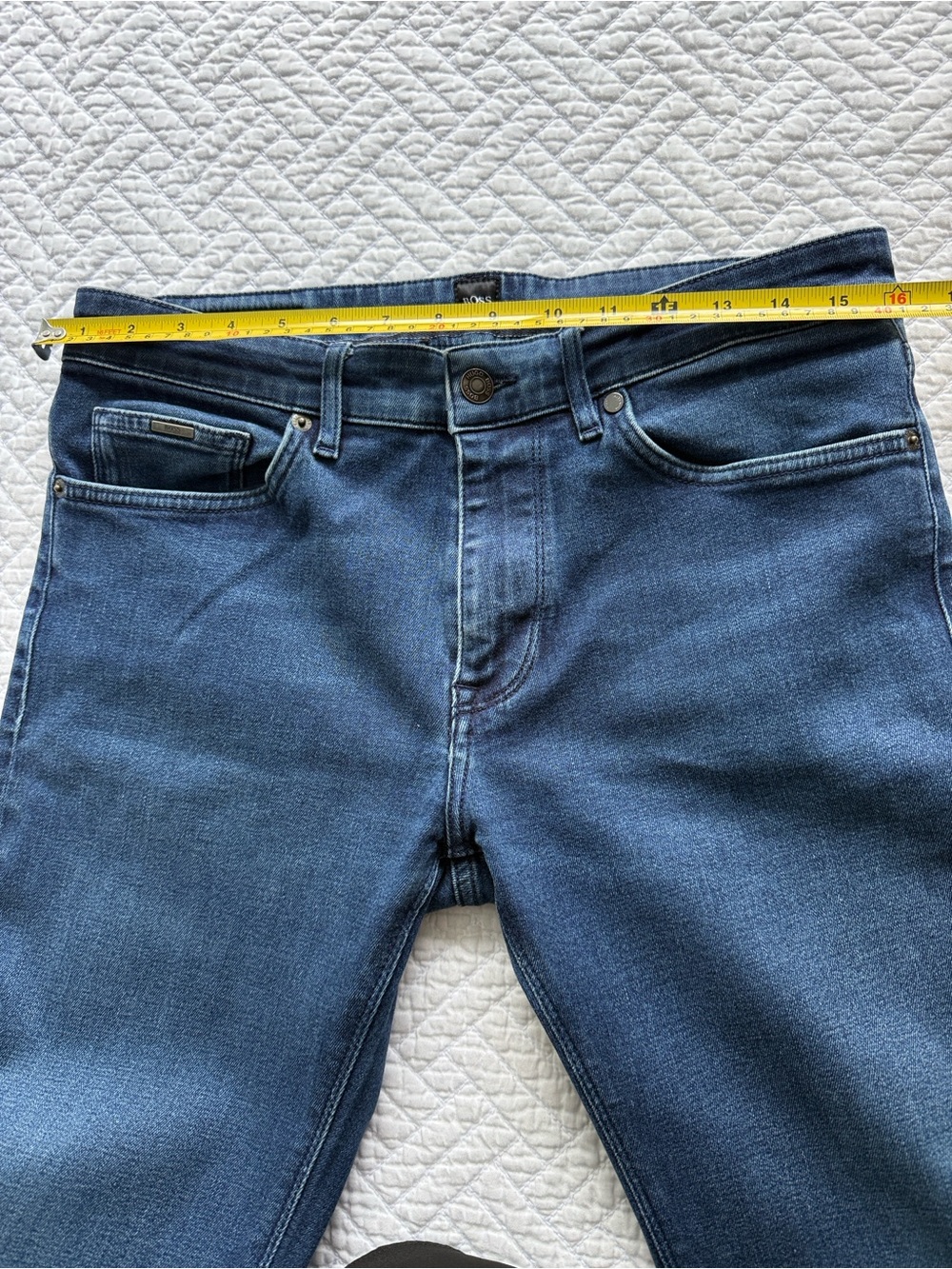 Hugo Boss CANDIANI Denim Straight Jeans in Dark Blue 32/32 - Picture 6 of 16
